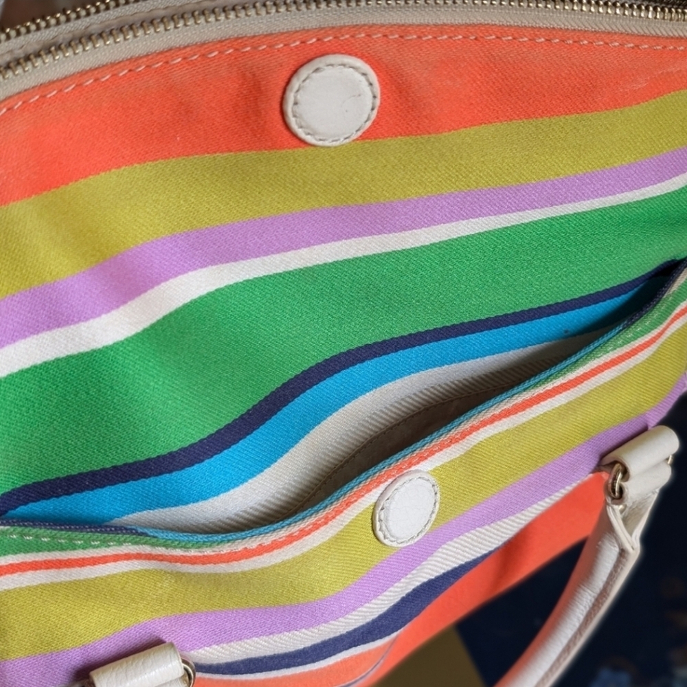 Kate Spade Multicolor Striped Satchel - Picture 10 of 12